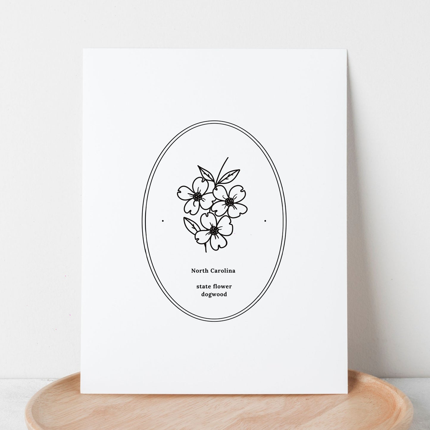 You Pick US State Flower Art Print | Unframed Floral Line Wall Decor | Nature Inspired Gift